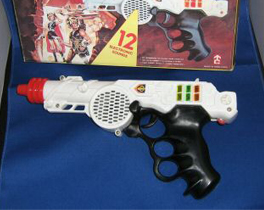 Toy ray gun that probably supplied the handle used to make the Firefly prop.