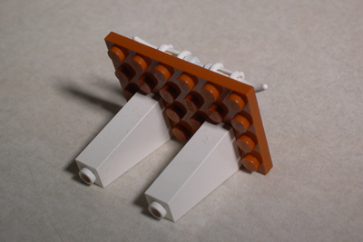 LEGO Longhorn logo, rear view.