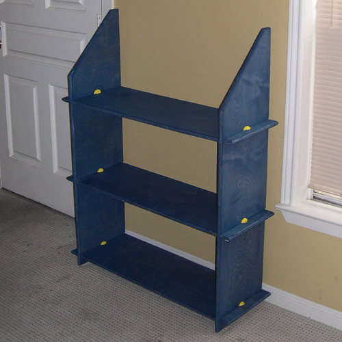 Puzzle shelves in alternate freestanding configuration.