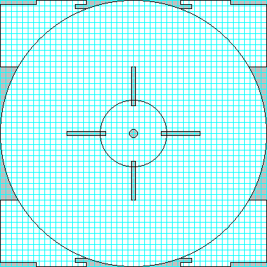 Puzzle table parts plan.  Each grid = 1 square inch.